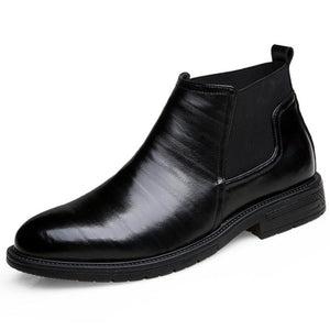 High Quality Genuine Leather Fashion Elastic Martin Boots